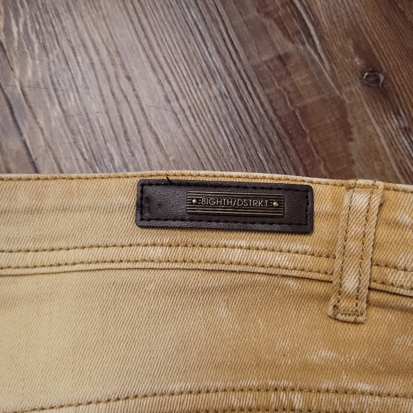 $120 8IGHTH DSTRKT Denim Classic Slim Distressed Faded Designer Jeans 38x32 - Picture 6 of 11